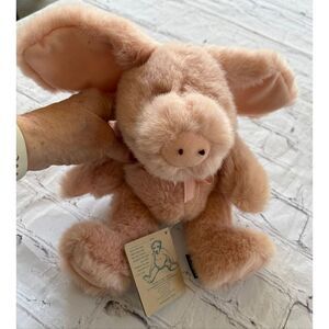 Vintage Boyds Bears Pink Pig Piggie Plush Stuffed Animal Fuzzy Cutesy Soft NWT